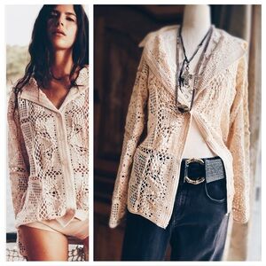 Zara Cardigan Crochet Patchwork